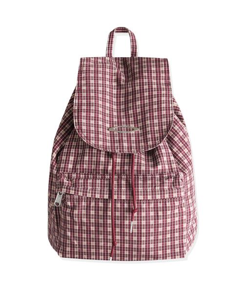NOI1778 체크 플랩 백팩 (와인)