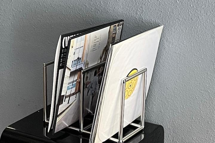 [5%쿠폰]LP수납장 LP거치대 LP진열대 매거진랙 잡지꽂이 큰 책꽂이 2단