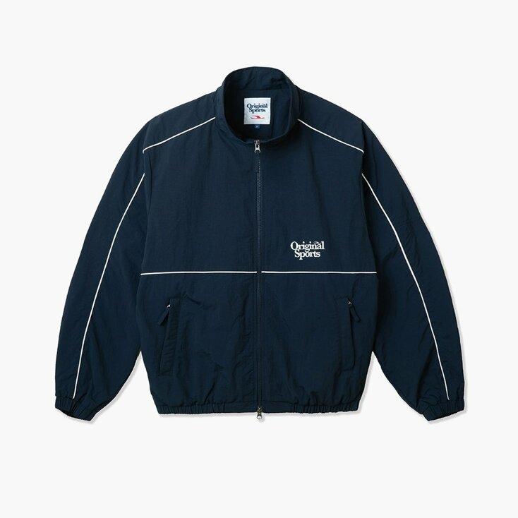 STANDNECK TRACK JACKET NAVY