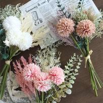 폼폼 유카리 믹스 부케 조화 (3colors)