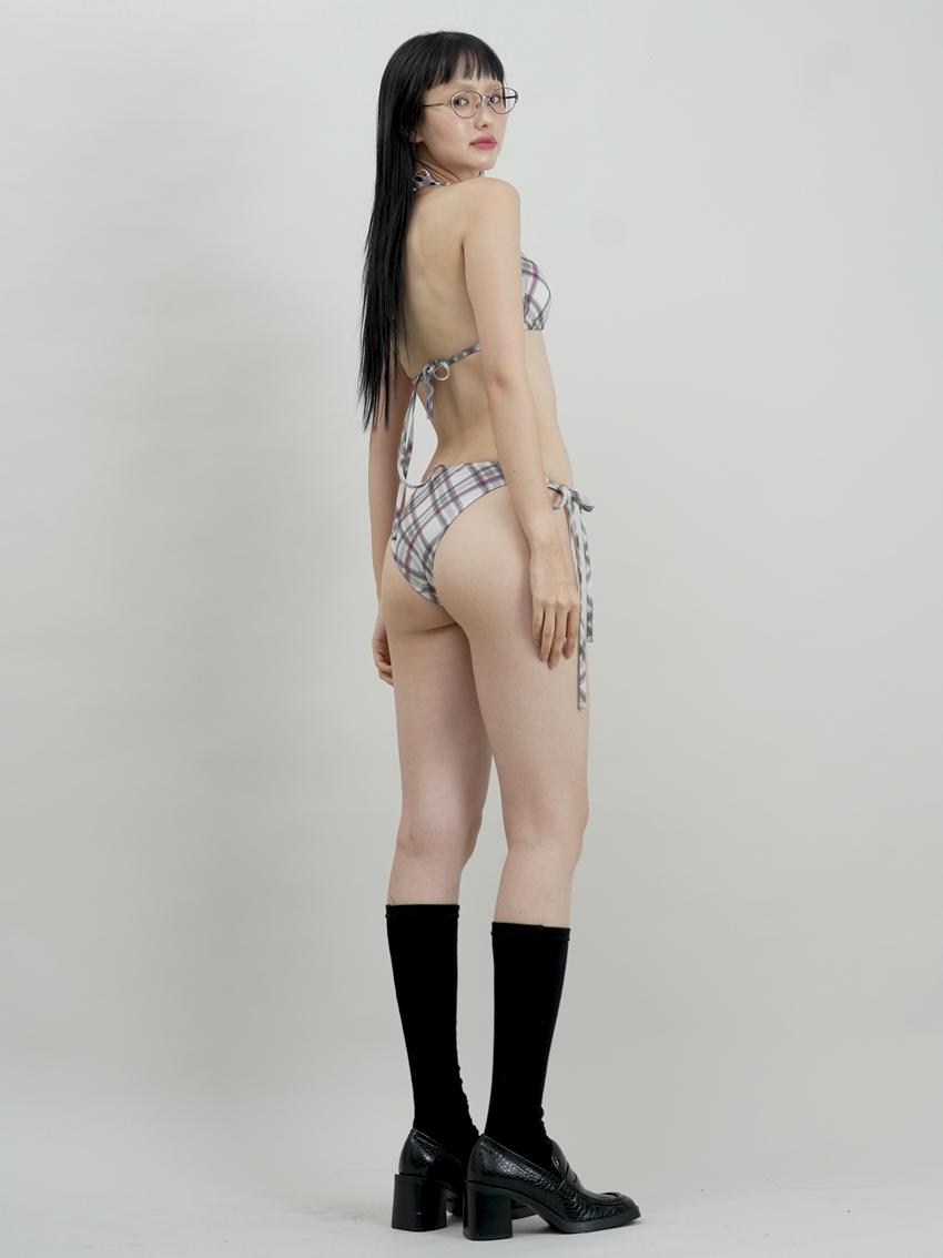 Kate check bikini - Triangle bottom