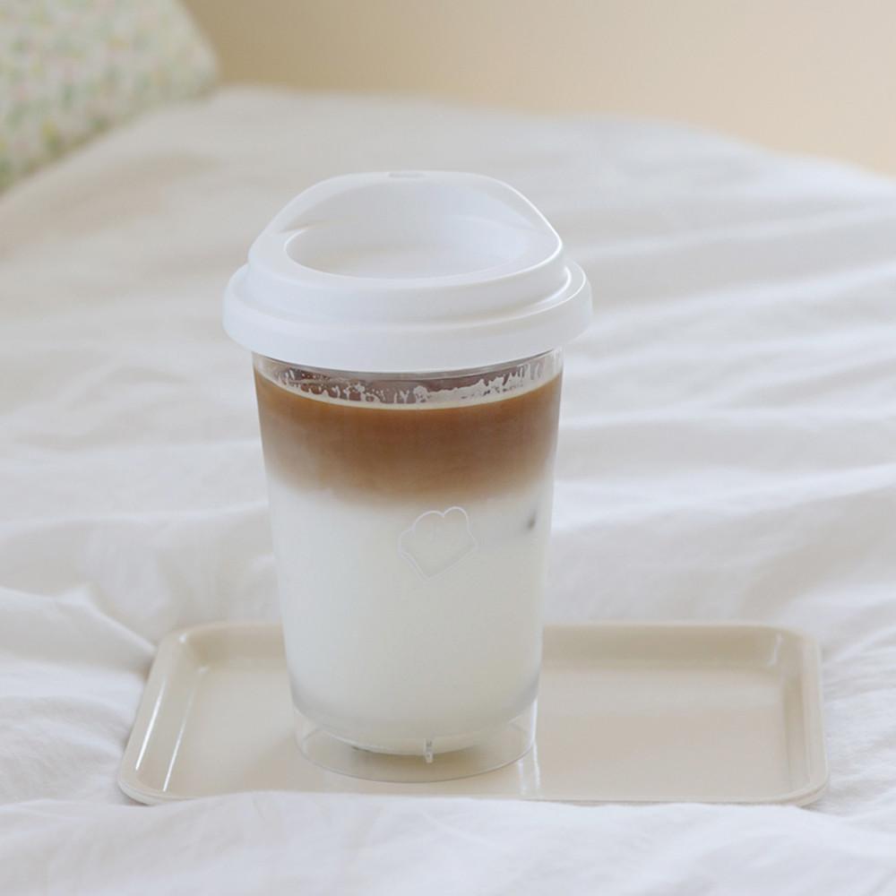 코코 리유저블 텀블러 투명 캐릭터 빨대 커피 카페 아이스 콜드컵 리유저블컵 355ml