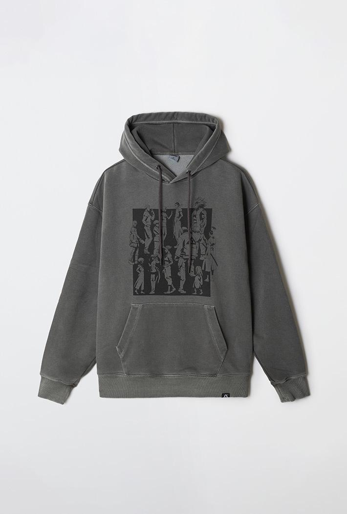 [1/21 순차출고][헌터X헌터] 피그먼트 후드 스웨트셔츠(CHARCOAL)_SPMHF49U09