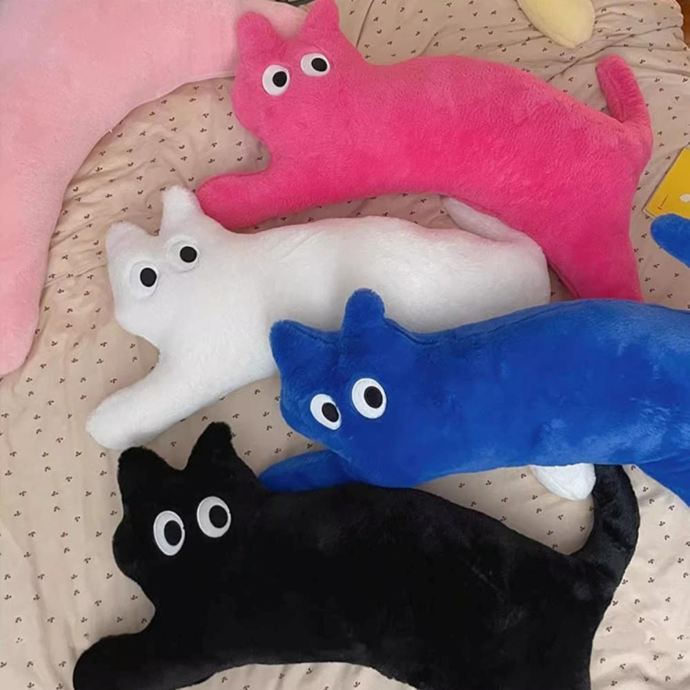 코지풀 플러피 고양이모양쿠션 인테리어쿠션 퍼쿠션