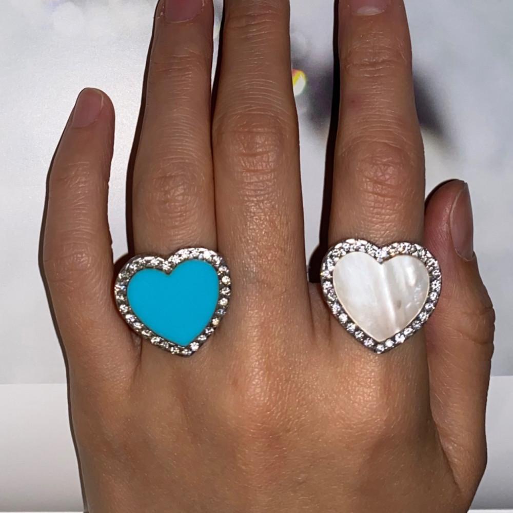 (vintage)2000's heart 925silver ring