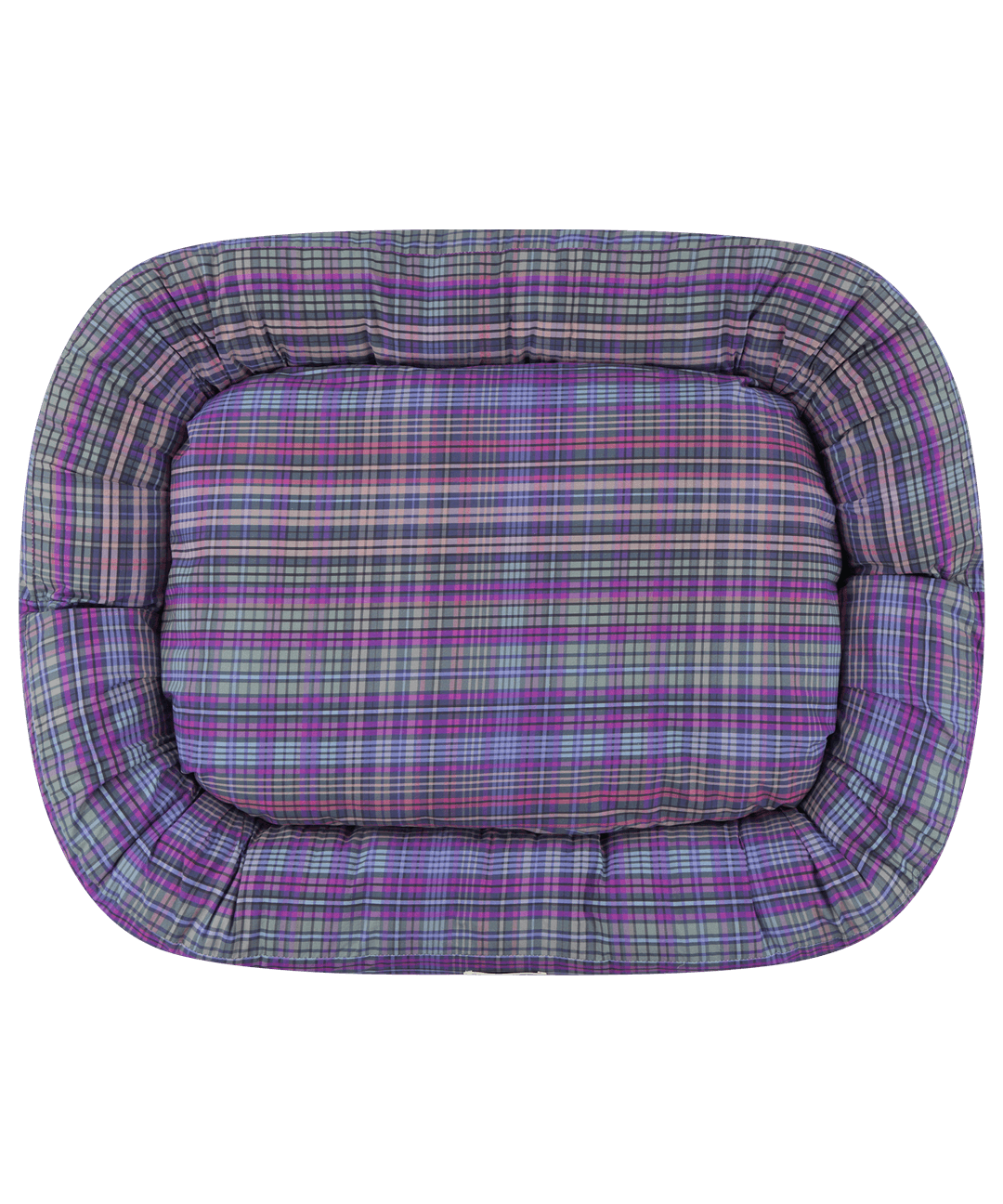 CHECK PET CUSHION PURPLE