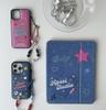 수심 Denim Kitsch Case 데님 키치 아이패드 케이스 y2k 별 유니크