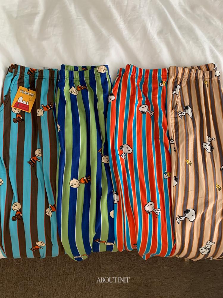 [커플,피치기모]스누피잠옷 우정여행 스판 찰리 파자마파티 수학여행잠옷