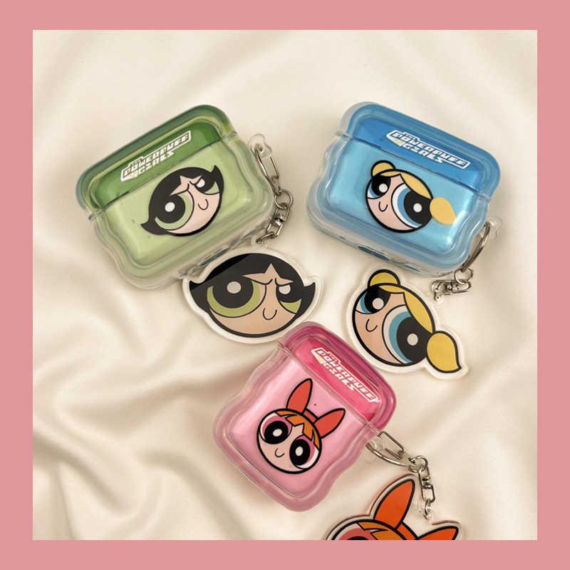 파워퍼프걸 에어팟4 케이스 4세대 이어폰케이스 키링포함
