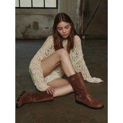 VINTAGE BIKER BOOT_3COLORS