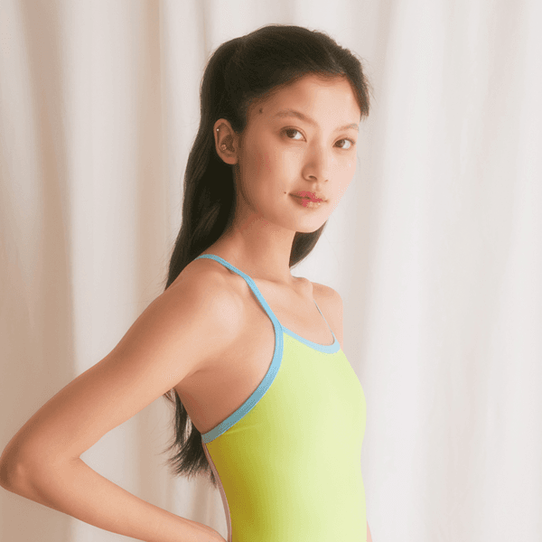 라임 소르베 수영복 [마시멜로] [싱글백] [미들컷]