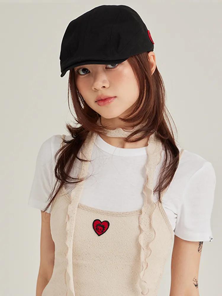 베티붑 하트 뉴보이 헌팅캡_블랙