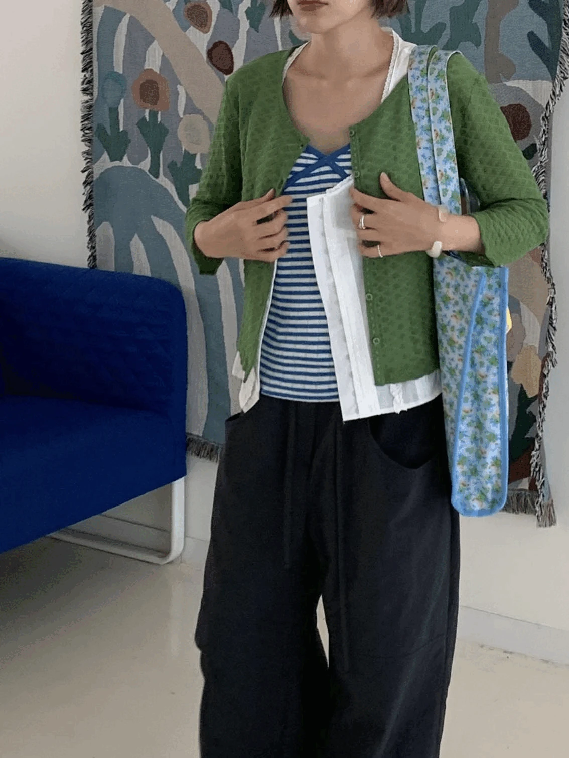 summer flower cardigan (3color)