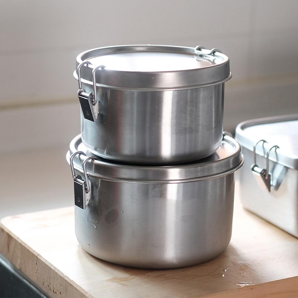 [아이자와공방] 스텐 원형 다용도 보관통 (3size)