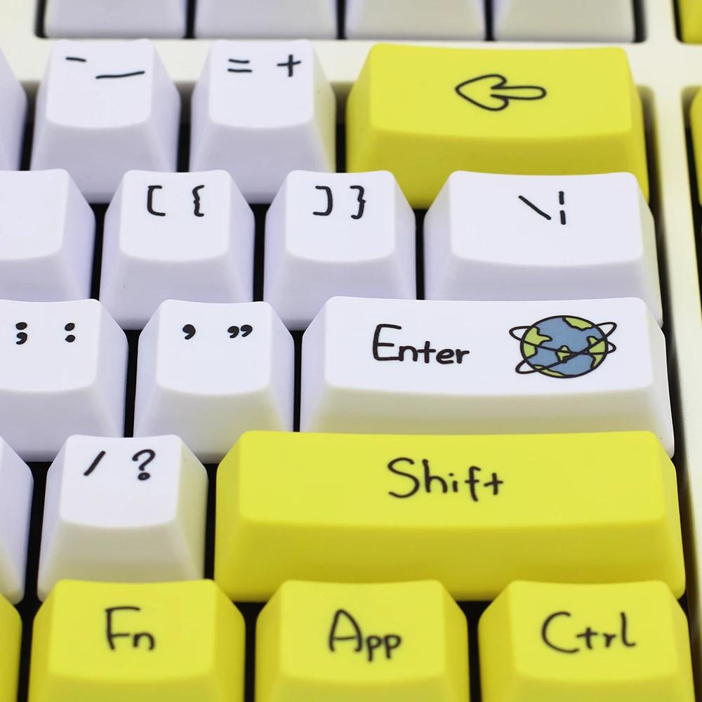 염료 Subbed PBT Keycap 108 키 OEM 프로필 Keycaps MX 스위치 키보드 키 캡