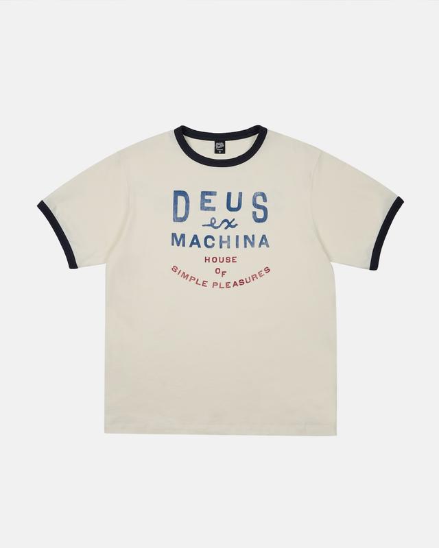 House Of Simple Pleasures Ringer Tee_Ivory