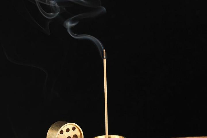 황동 원형 9홀 인센스 홀더