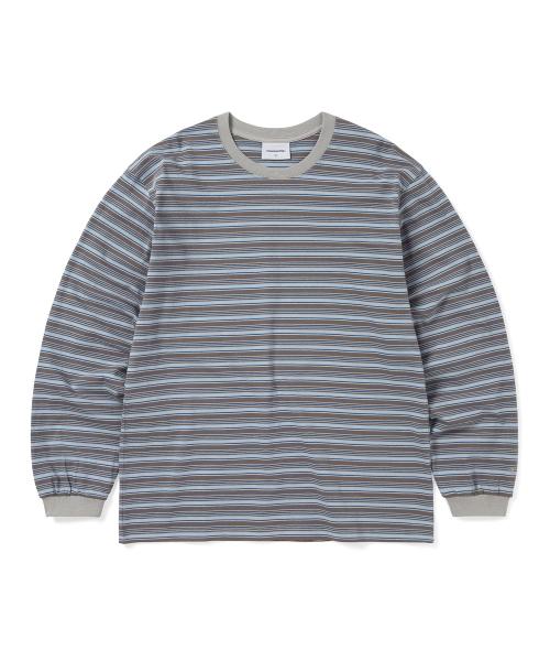 Striped L/S Tee Brown