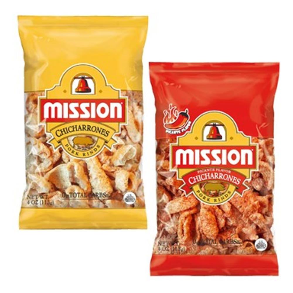 미국 과자 미션 치차론 돼지껍데기 튀김 과자 오리지널 매운맛 113g