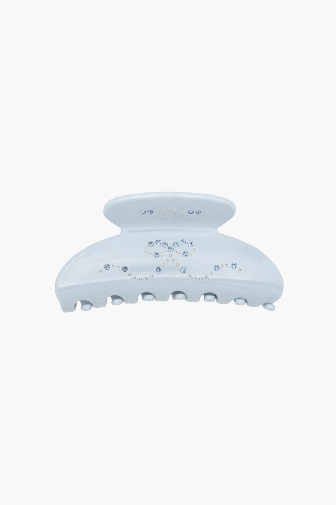PRINCESS HAIR CLAW IN PARAKEET BLUE - BABY BLUE