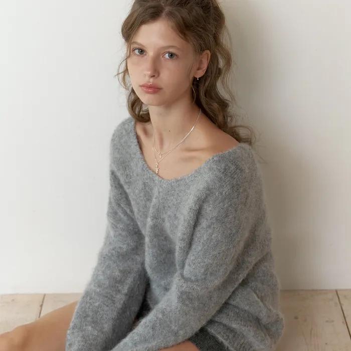 Bubb overfit v knit (gray)