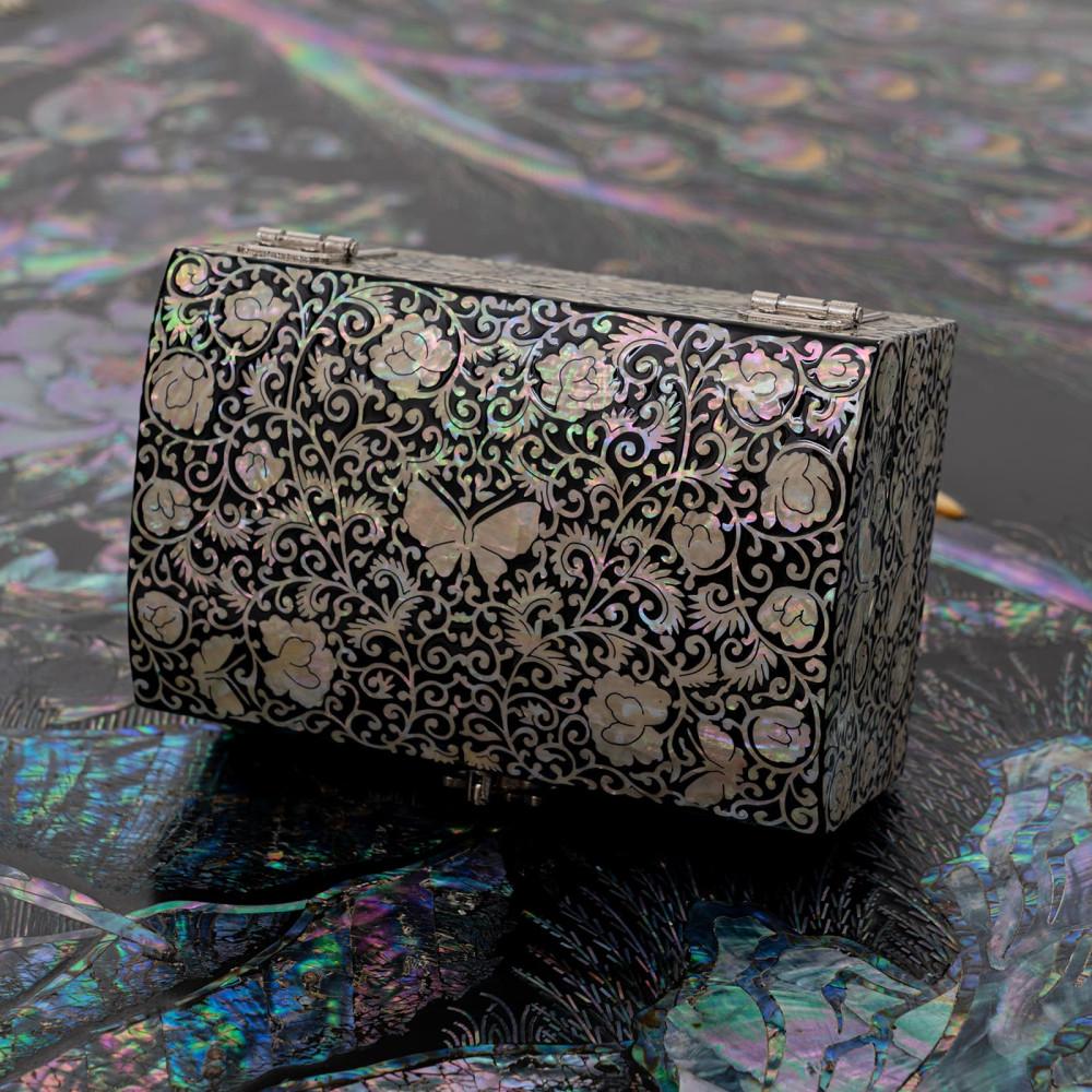 자개보석함 나비 나전칠기함