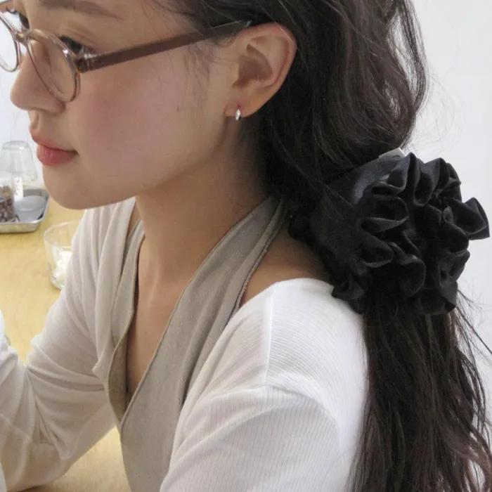 After Frill Scrunchie (Black)