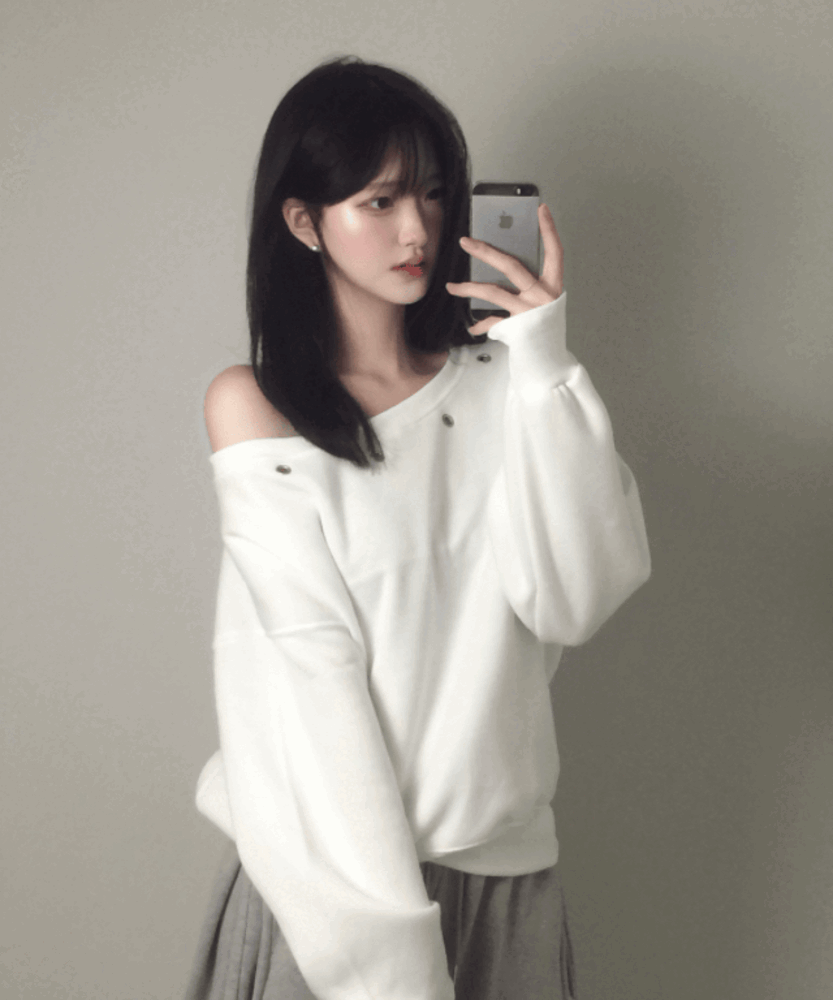 [따숩기모🌡️/루즈핏] 하루 아일렛 원오프 기모 맨투맨 4color