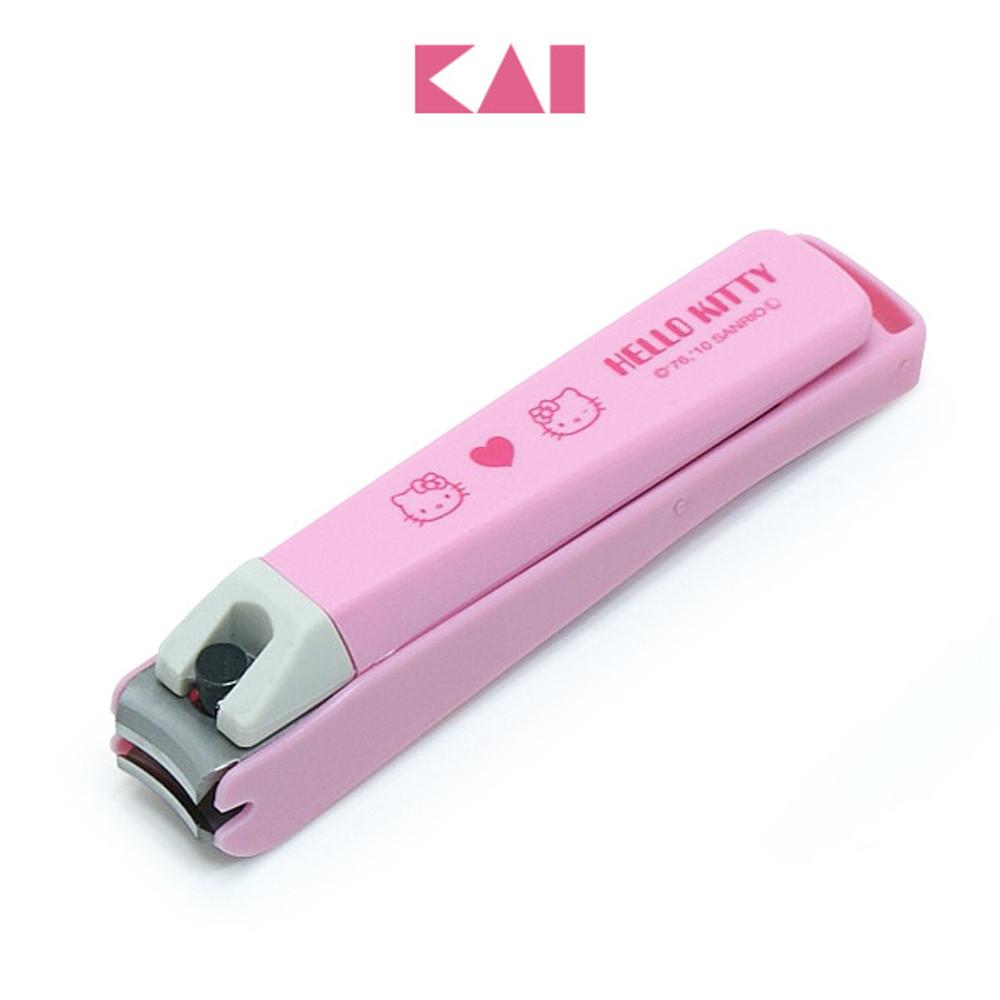 카이 헬로키티 손톱깎이 핑크(S) 발톱깎이