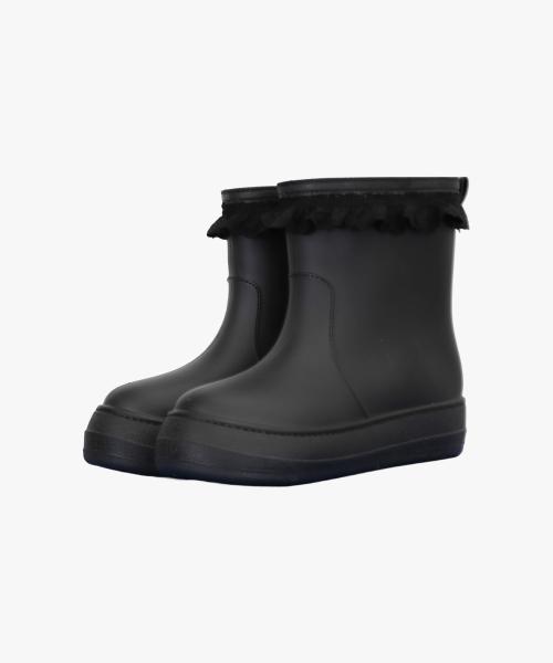 LACE RING RAINBOOTS_BLACK