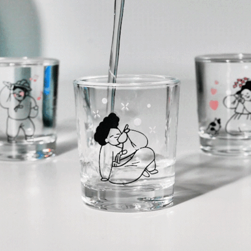 모두의 풍속도 변온 소주잔세트