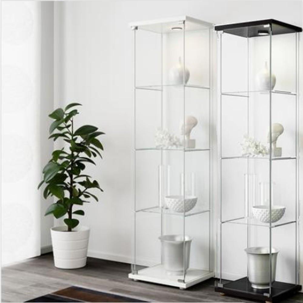 이케아 DETOLF 데톨프 유리 장식장, 인테리어 진열장 전시장 레고 술 양주 피규어