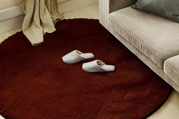 [리퍼]마일드 터치미 극세사 롱파일 러그 4size 4color 원형