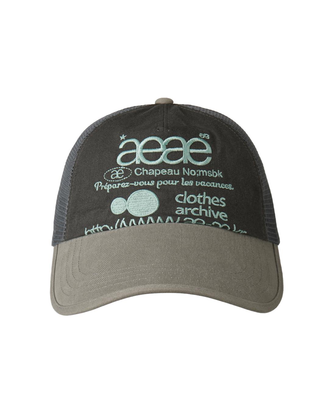 WEB LOGO MESH CAP [GREY]