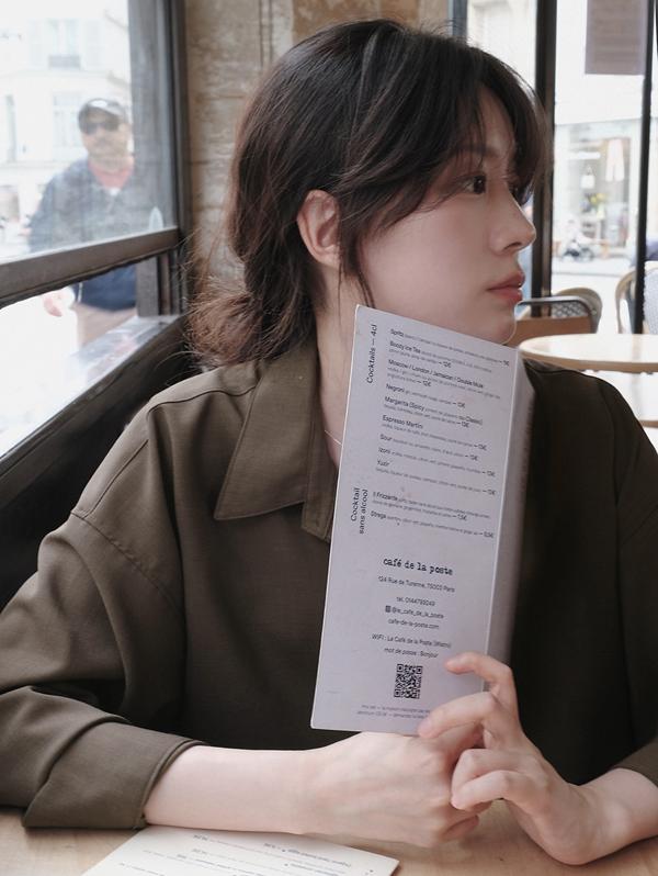 슬로우앤드 #SLOWMADE. 링클프리 히든단작 크롭블라우스 - 3 color