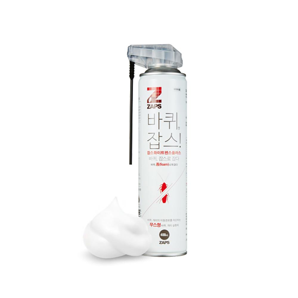 바퀴잡스 화이트펜스플러스 400ml 즉시살충 바퀴벌레 개미 각종 해충 폼 살충제