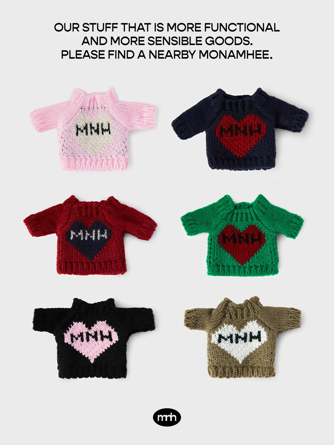 M.N.H. HEART KNIT  FOR KEYRING ( 6TYPE )
