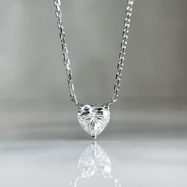 랩다이아 목걸이 랩그로운 1캐럿 하트컷 솔리테어 IGI 인공다이아 종로 14k18k