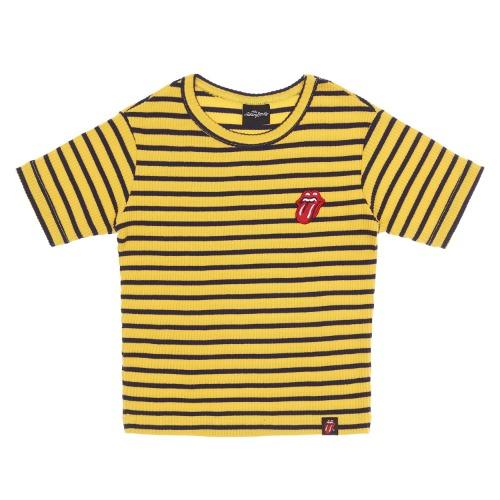 TRS CLASSIC TONGUE STRIPE CROP TOP YE