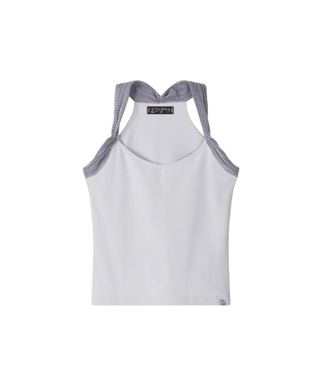 CHU ~  SLEEVELESS TOP - LIGHT GRAY