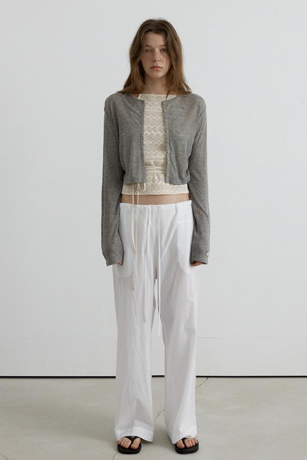 SOFT MINI CARDIGAN_MELANGE GREY