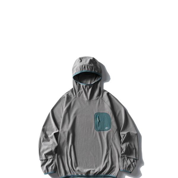 Waffle Grid Hood Anorak