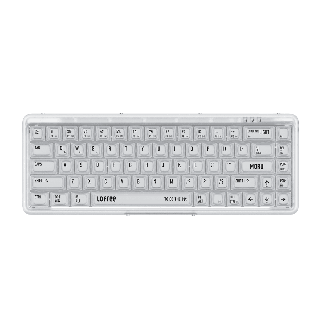 LOFREE 1% "Moru" Transparent Mechanical Keyboard