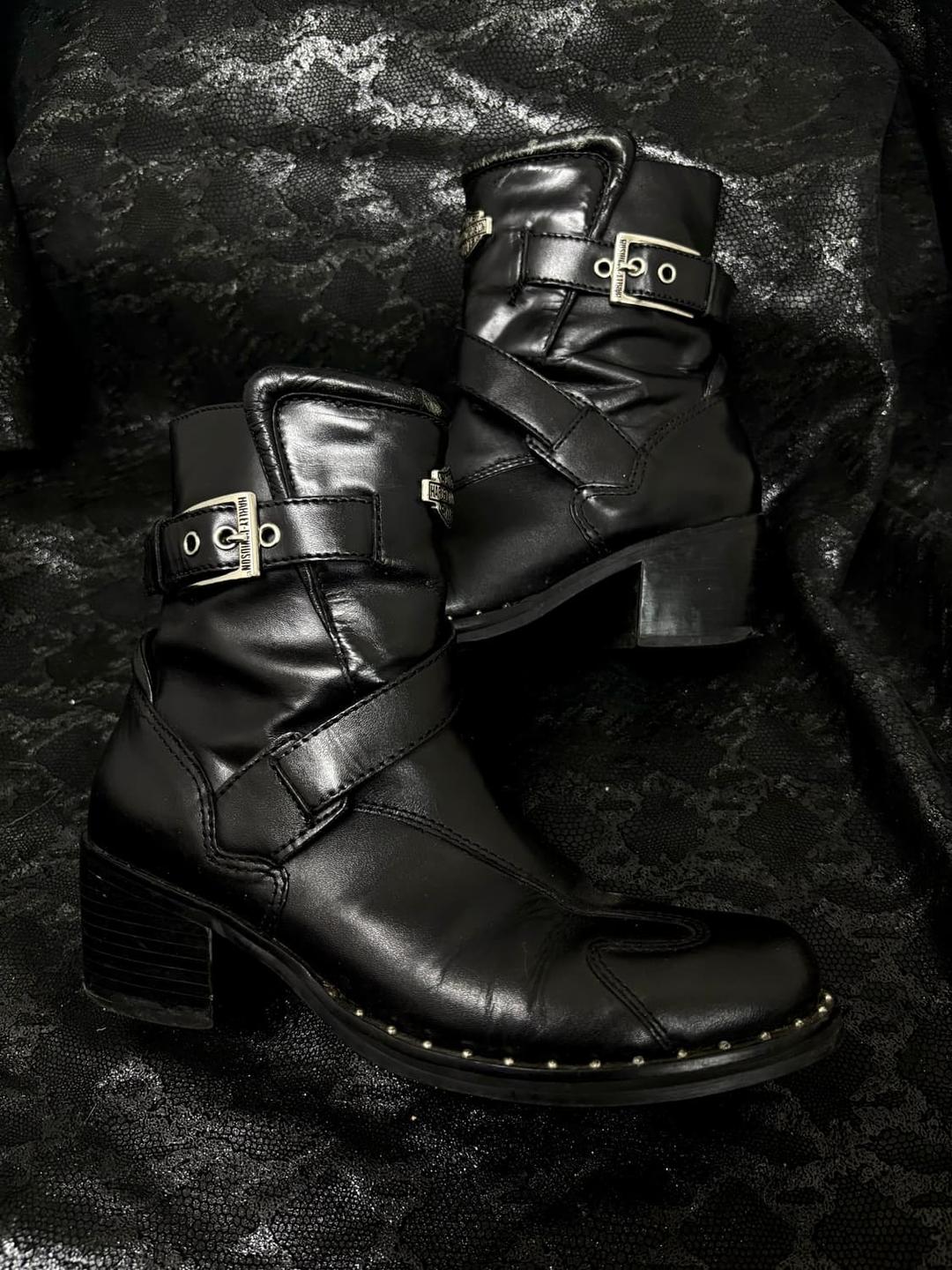 “Harley Davidson” Buckle&Stud Leather Bo | 후루츠패밀리