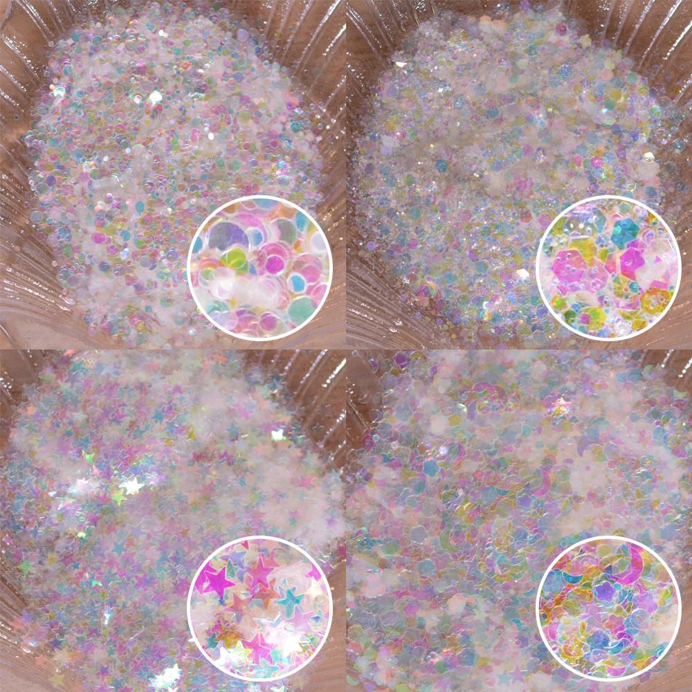 홀로그램 믹스 글리터 팩 / 레인보우 반짝이 스팽글 플레이크