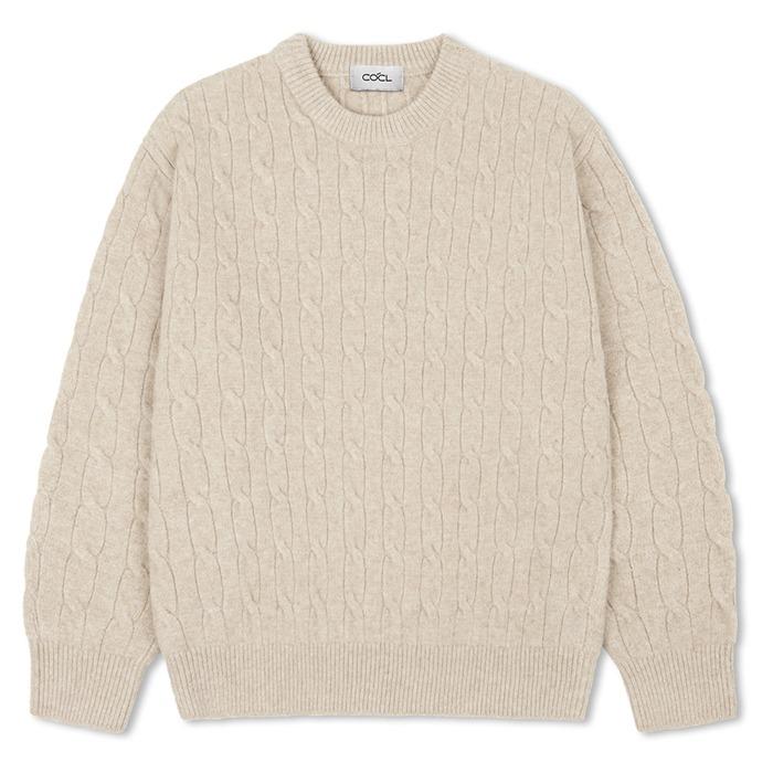 케이블 라운드 헤비 니트 풀오버 11COLOR COOSKT068