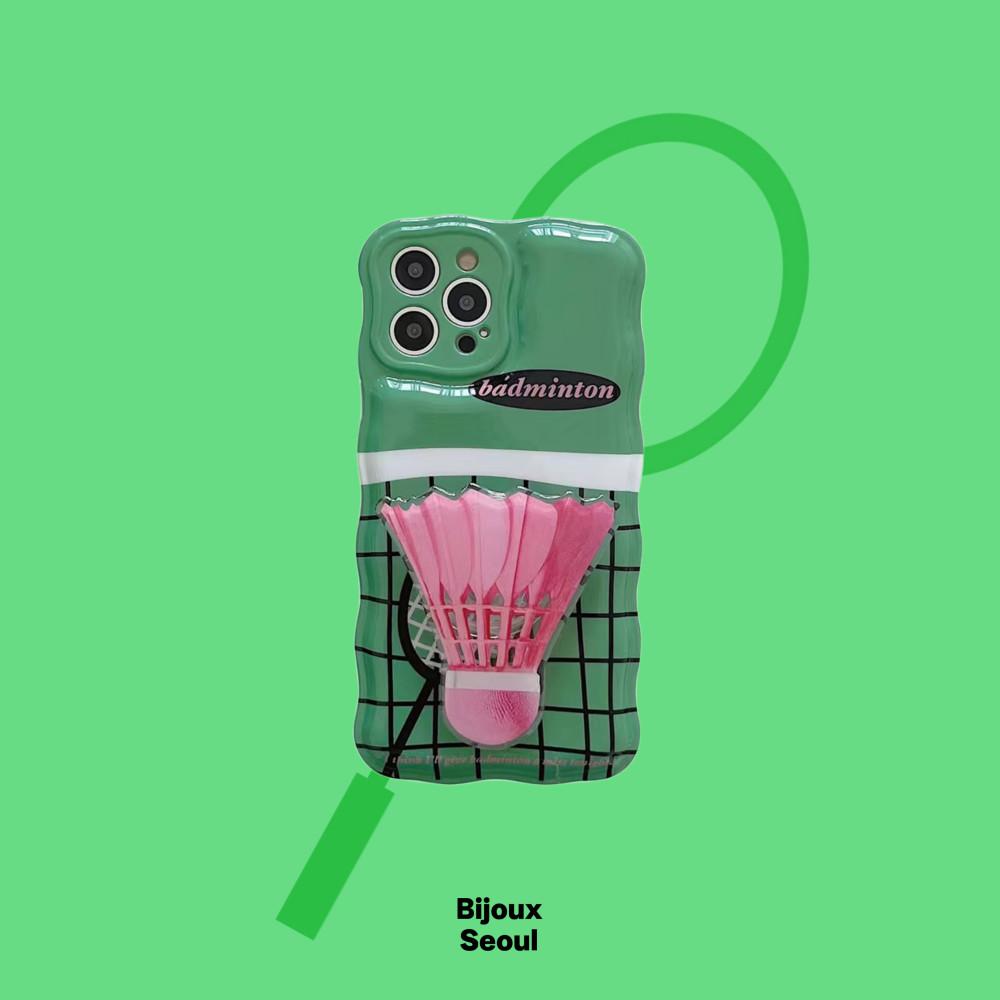 배드민턴 케이스 그립톡 세트(iPhone)
