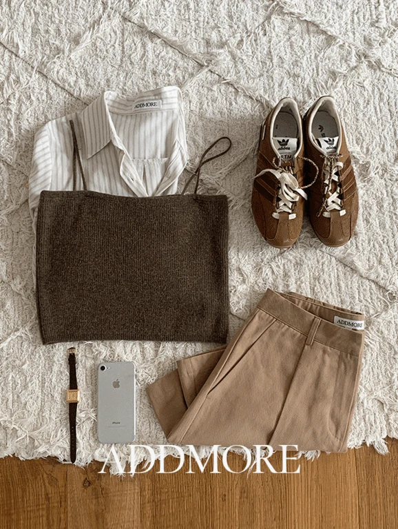 [🍂레이어드니트/크롭니트][에드모어] mvs087 루벤 앙고라 니트 뷔스티에