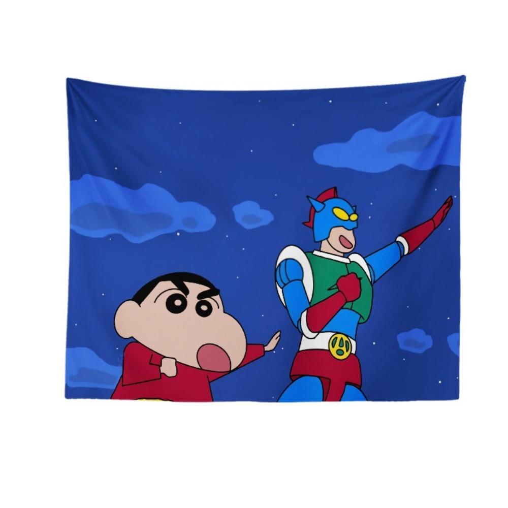 짱구 액션가면 패브릭 포스터 감성 방꾸미기 일본 애니메이션 태피스트리 두꺼비집 가리기