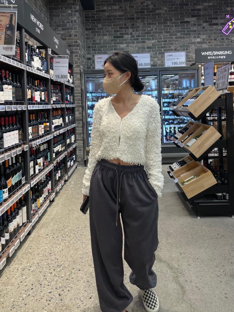 토모 브이넥 크롭 가디건(2color)